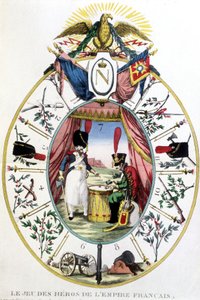 Het spel van de helden van het Franse Keizerrijk, begin 19e eeuw door Unknown artist