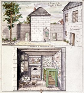 Het huis van Rabelais in Chinon door Unknown artist