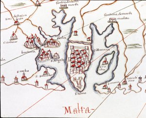 Het eiland Malta, met Fort St. Elmo