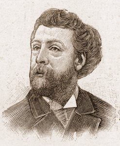 De leden van de Academie Francaise in 1895: portret van Edouard Pailleron (1834-1899), Franse dichter en toneelschrijver. door Unknown artist