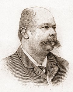 De leden van de Académie Française in 1895: portret van Henri Meilhac (1831-1897), Franse toneelschrijver.