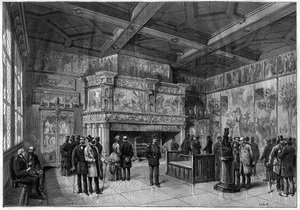 De nieuwe zaal van het Musée de Cluny in Parijs in 1883 door Unknown artist