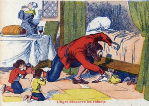 De oger ontdekt de kinderen. Illustratie voor 