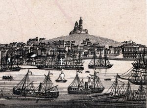De oude haven van Marseille in 