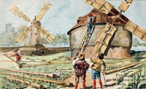 Het beroep van molenmaker aan het begin van de 18e eeuw.