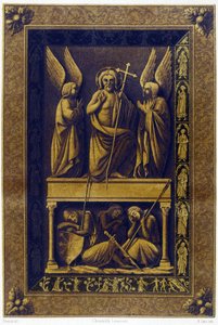 De opstanding van Christus, vergulde omslag door Unknown artist