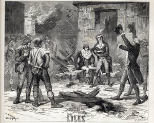 De scheerkom van Lille. Een episode uit het Beleg van Lille in 1792 tijdens de Franse Revolutionaire Oorlogen. door Unknown artist