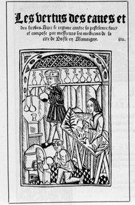 De winkel van een apotheker in de 16e eeuw door Unknown artist