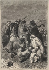 De laster spaart door Rothsay - 19e-eeuwse illustratie voor de historische roman 