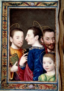 De zonen van Frans I (1494-1547): Frans (1518-1536) dolfijn, Hendrik II (1519-1559) en Karel (1522-1545) door Unknown artist