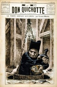 De waarheid komt uit een put - in Le Don Quixote van 27/10/1882