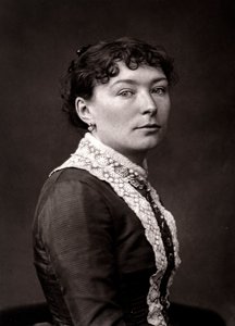 De kunstenares Virginie-Elodie Demont-Breton geportretteerd ter gelegenheid van de Salon van Parijs in 1883 door Unknown