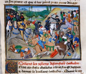 Derde Kruistocht: Hoe de christenen Saladin bevestigen door Unknown artist