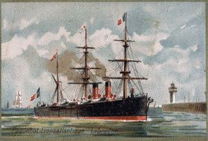 Trans-Atlantische lijnboot Labrador rond 1880 door Unknown artist
