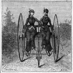 Driewielers op de Stanley Club-tentoonstelling in Londen, Engeland door Unknown artist