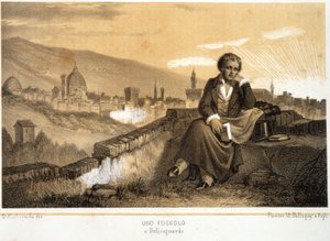 Ugo Foscolo (1778 - 1827), Italiaanse dichter en romanschrijver, in Bellosgardo - in 
