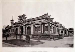 Wereldtentoonstelling in Parijs 1889 - Paviljoen van Annam, Tonkin.