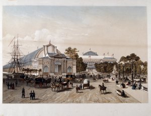 Universele Tentoonstelling van 1855: het Paleis van Industrie - Lithografie