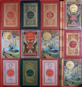 Verschillende omslagen van Jules Verne