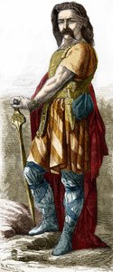 Vercingetorix (ca. 72-46 v.Chr.), Gallische leider. door Unknown artist