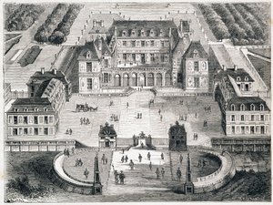 Versailles onder Lodewijk XIII - gravure