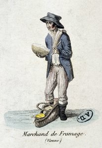 Weense kaasverkoper - gravure