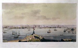 Zicht op Sint-Petersburg eind 18e eeuw - in 