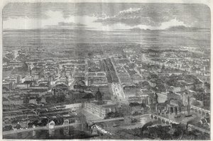 Uitzicht op de stad Berlijn in 1858 door Unknown artist