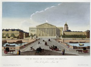 Uitzicht op het Paleis van de Kamer van Afgevaardigden - in 