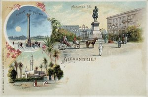 Gezichten van Alexandrië - ansichtkaart, eind 19e eeuw door Unknown artist