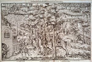 Godsdienstoorlogen 1562-1598: Moord op François I van Lotharingen (1519-1563) Tweede hertog van Guise op 18/02/1563. Een katholieke leider, hij werd vermoord door de calvinist Jean de Poltrot de Mere door Unknown artist