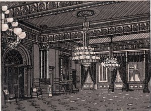 Washington, Verenigde Staten: uitzicht op de Oostkamer, Witte Huis door Unknown artist