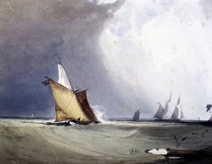 Jachten op zee, eind 19e eeuw