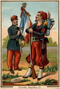 Zouave kostuum ten tijde van Napoleon III