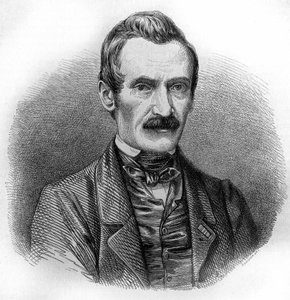 Portret van Alexandre Calame. Zwitserse schilder en graveur (Vevey)