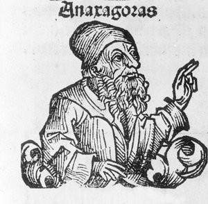 Portret van Anaxagoras van Clazomenes, Griekse filosoof (500 tot 428 v.Chr.)