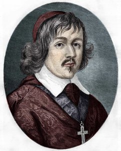 Portret van Kardinaal de Retz (Jean François Paul de Gondi) (1614-1679), Coadjutor van de Aartsbisschop van Parijs, Franse schrijver en politicus door Unknown artist