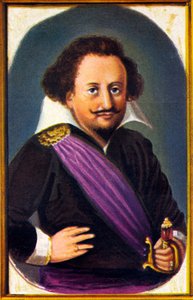 portret van Carl Gustaf Wrangel (chromnolithografie) door Unknown artist