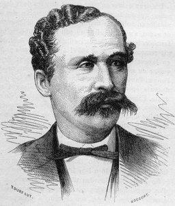 Portret van dokter Gustave Nachtigal, Duitse arts uit de 19e eeuw.