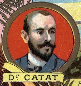 Portret van dokter Louis Catat, Franse ontdekkingsreiziger uit de 19e eeuw