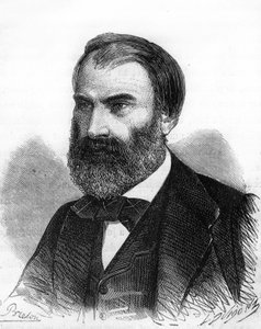 Portret van Eugène Pelletan, Franse politicus (1813-1884). door Unknown artist