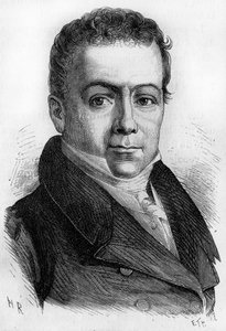 Portret van Gabriel Julien Ouvrard. Franse financier (1770 tot 1846).