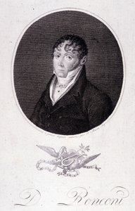 Portret van de Italiaanse tenor Domenico Ronconi door Unknown artist
