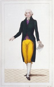 Portret van Jean Marie Roland de La Platière, Franse politicus (1734-1793) gravure uit 1830 door Unknown artist