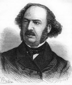 Portret van Jules François Simon Suisse, genaamd Jules Simon. Franse politicus (1814-1896).