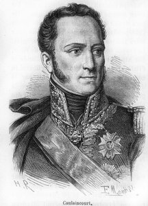 Portret van Le Marquis de Caulaincourt (1773-1827), Hertog van Vicenza, Franse generaal en diplomaat.
