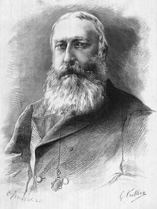 Portret van Leopold II (1835-1909). Koning der Belgen (1865-1909). door Unknown artist