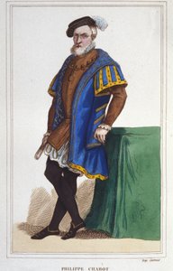 Portret van Philippe de Chabot, heer van Brion, Admiraal van Frankrijk (1480 tot 1543). gravure uit 1830 door Unknown artist