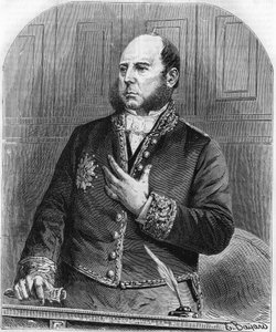 Portret van Pierre Jules Baroche in de wetgevende macht in 1861. Franse politicus (1802-1870) door Unknown artist