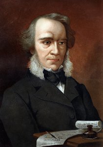 Portret van Richard Cobden. Britse econoom en politicus (1804-1865). Naar 